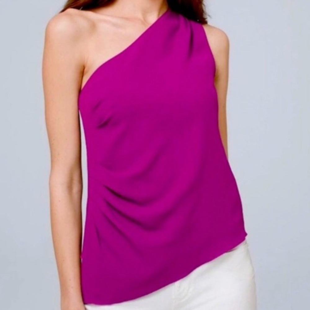 Size 0 WHBM Blouse‎ Top One Shoulder